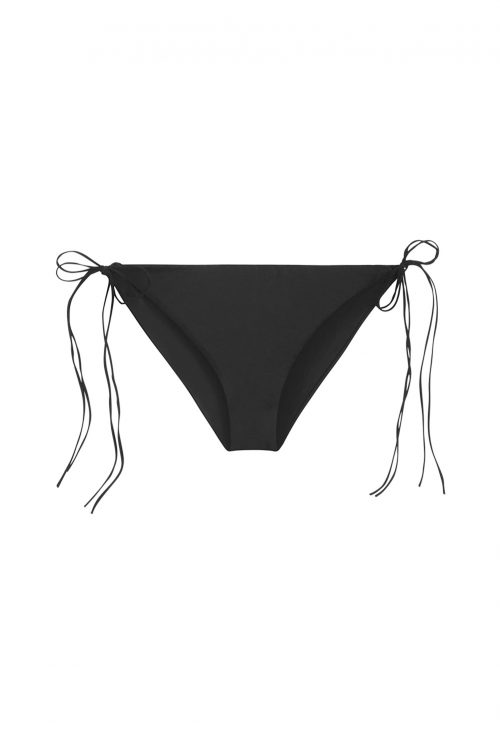 Sustainable Luxury Swimwear / Ropa de baño sostenible, eco bikini / bikini ecológico. Hermigua top in black, by NOW_THEN