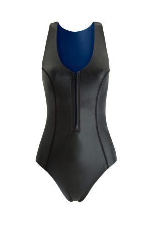 Sustainable Luxury Swimwear / Ropa de baño sostenible, neoprene wetsuit / bañador neopreno, surf ecoprene. Sylvia in black by NOW_THEN,