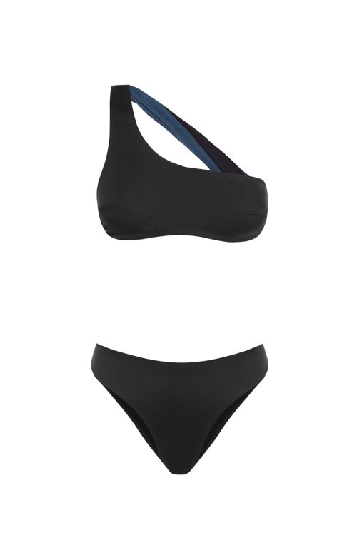Lanai + Entalula eco bikini in Black, Nowthenlabel, now then swimwear, swim wear one piece, bikini bikinis, sustainable bikinis, wetsuits, eco friendly swimwear, econyl swimwear, handmade swimwear, ss23 swimwear, bikini fashion, bikini for surfing